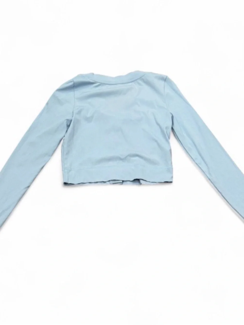 Vuori Women’s Mini Pose Cardigan Long Sleeve Cropped Light Blue XS - Picture 2 of 4